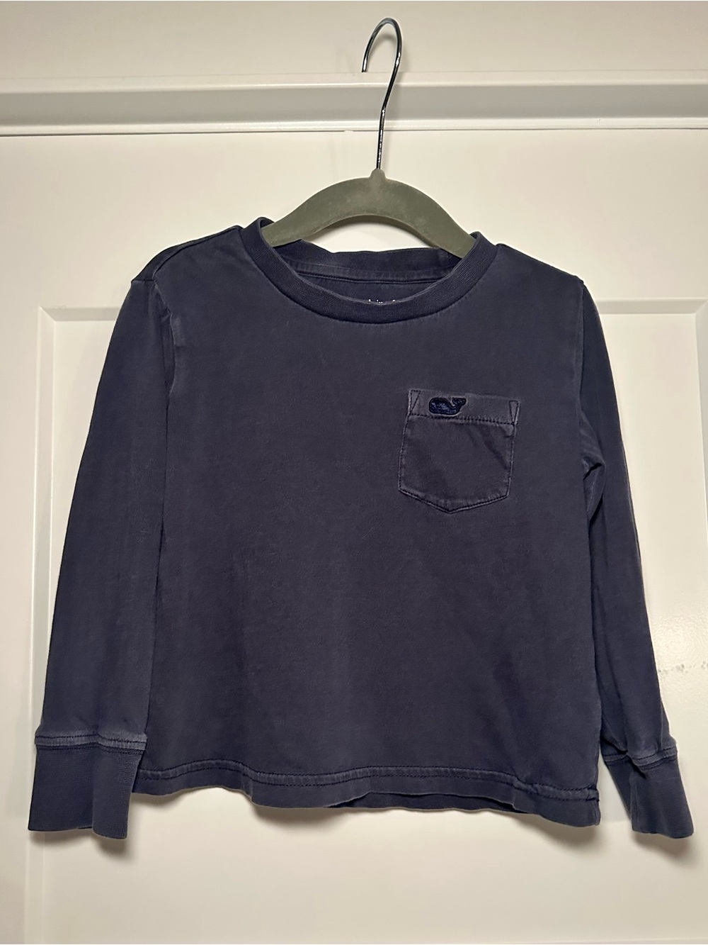 Vineyard Vines Boy’s Navy Long-Sleeve Pocket Tee, 3T